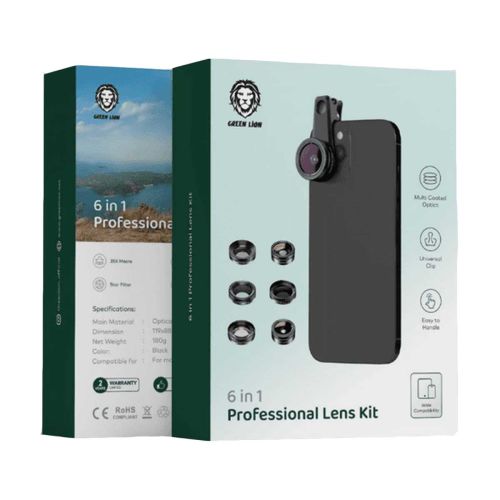 Green Lion 6 in 1 Professional Lens Kit - Black